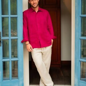 Guayabera clásica en lino