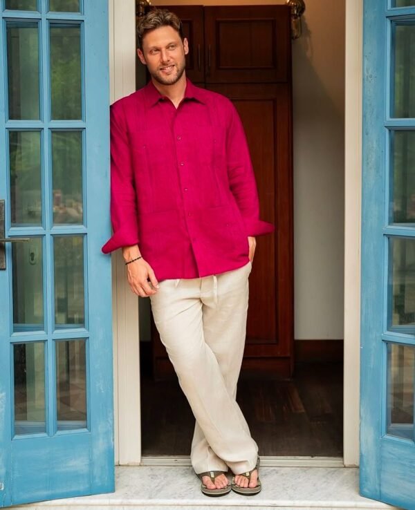 Guayabera clásica en lino