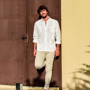 Guayabera clásica en lino