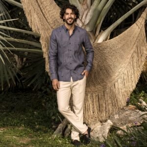 guayabera clásica en lino