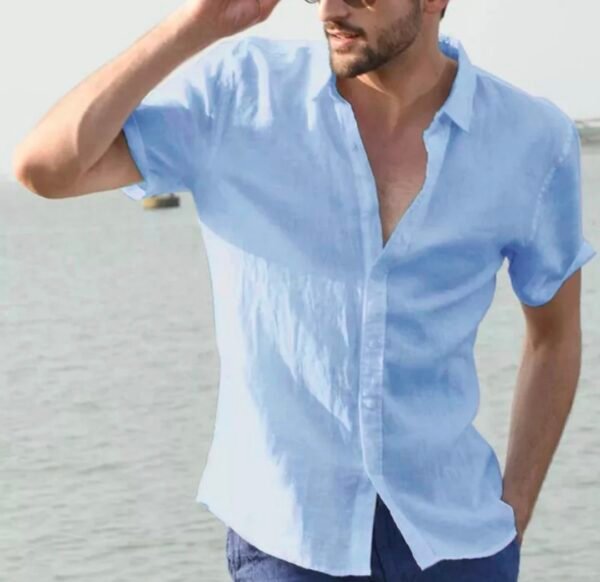Guayabera manga corta casual