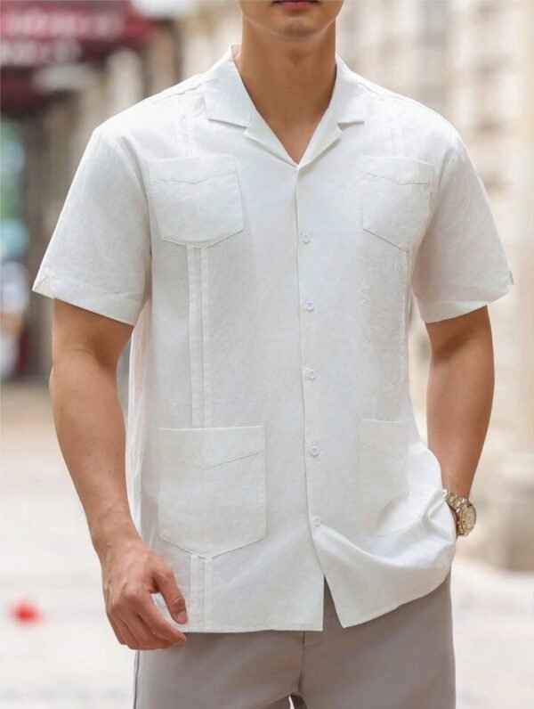 Guayabera manga corta elegante