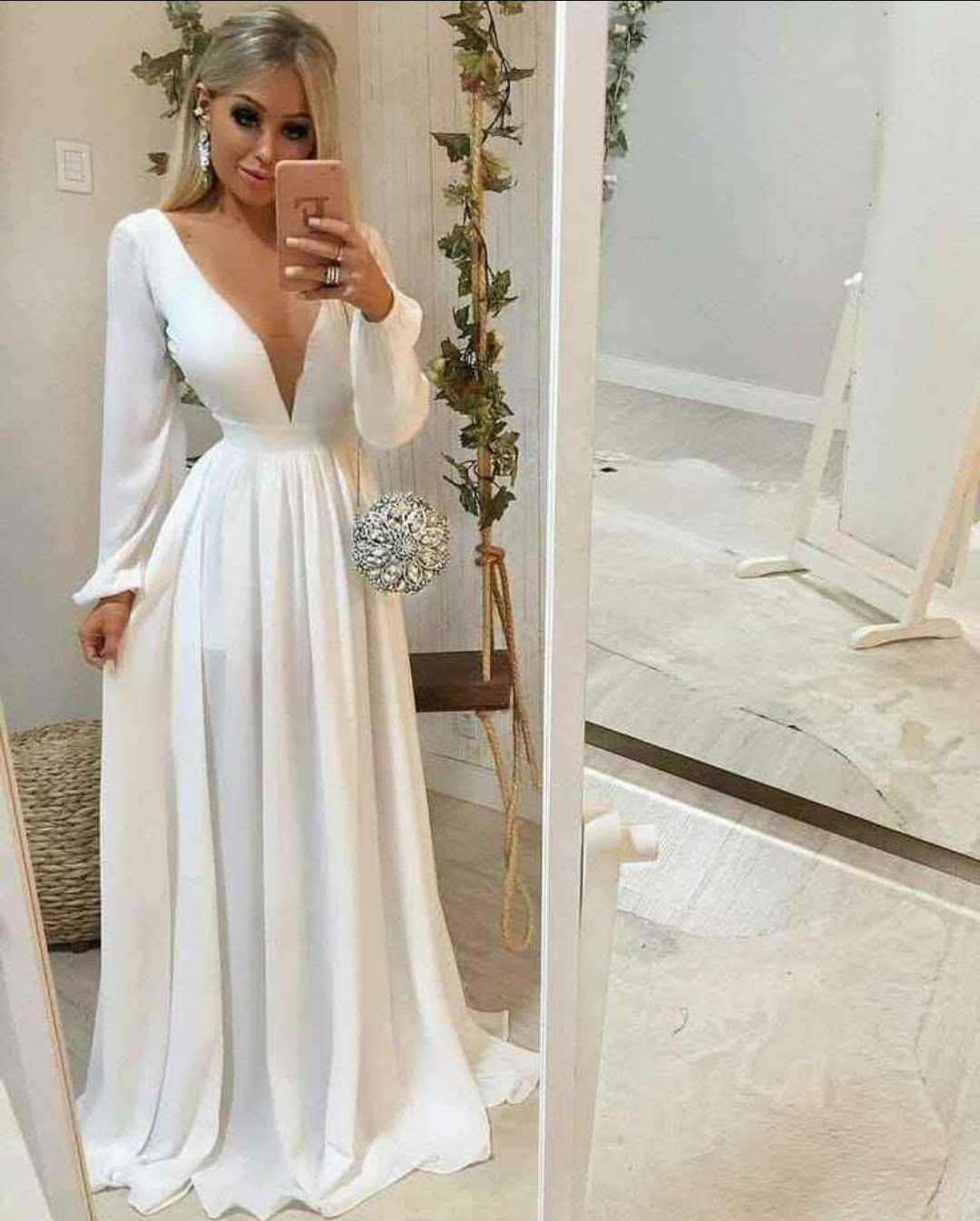 vestido minimalista para novia