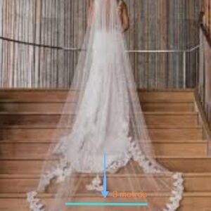 Velo de Novia Catedral 3 Metros |ramvel