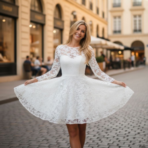 Vestido corto para novia