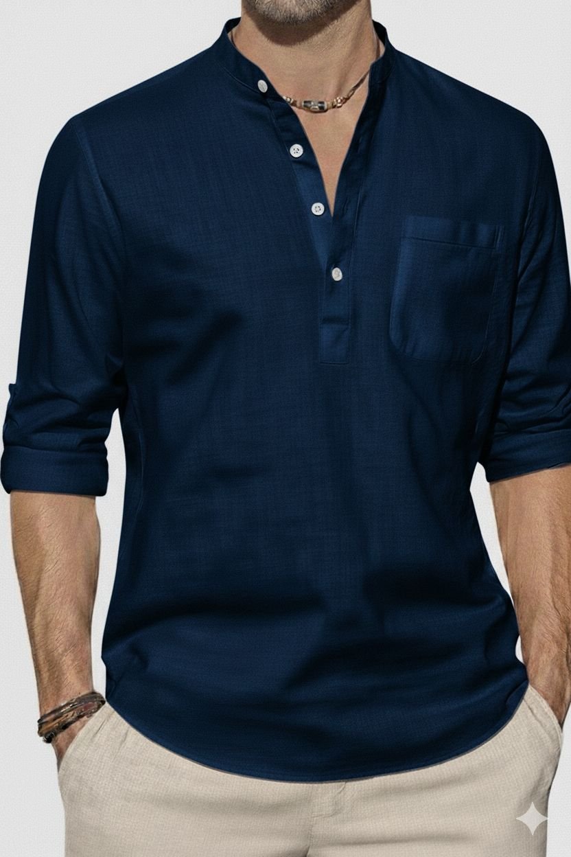 Guayabera informal en lino - Imagen 7