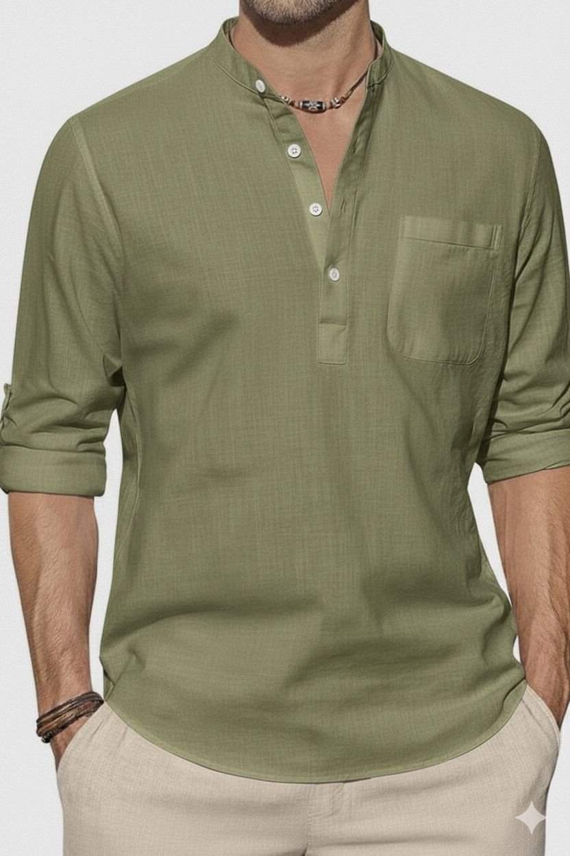Guayabera informal en lino - Imagen 2
