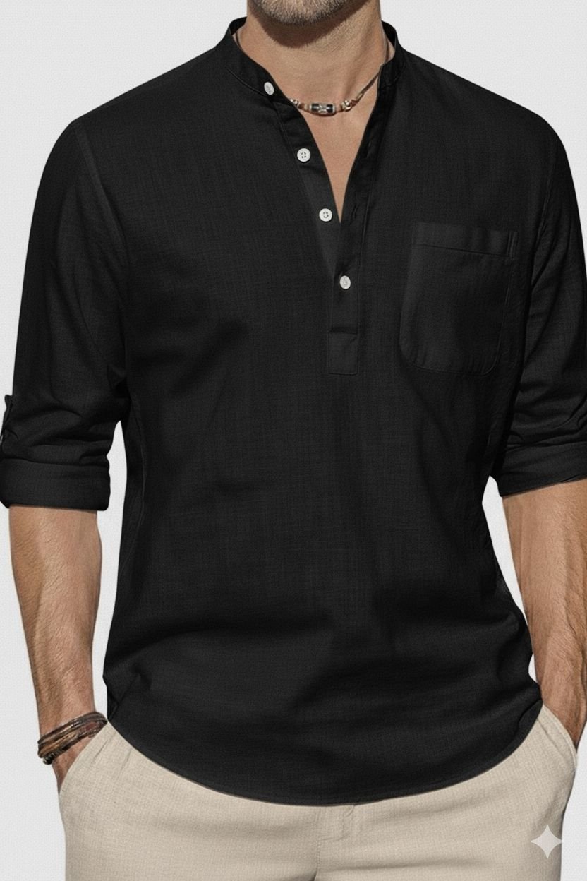 Guayabera informal en lino - Imagen 3