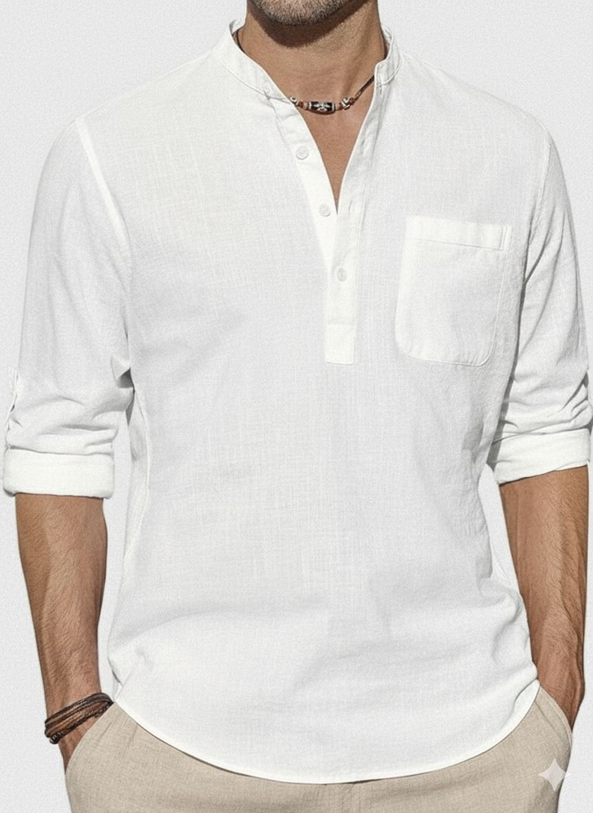 Guayabera informal en lino - Imagen 6
