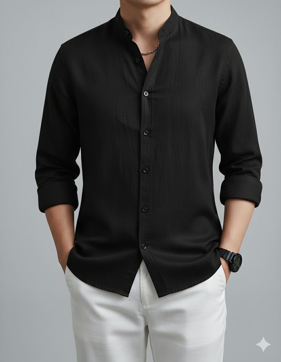 Guayabera formal cuello mao - Imagen 6