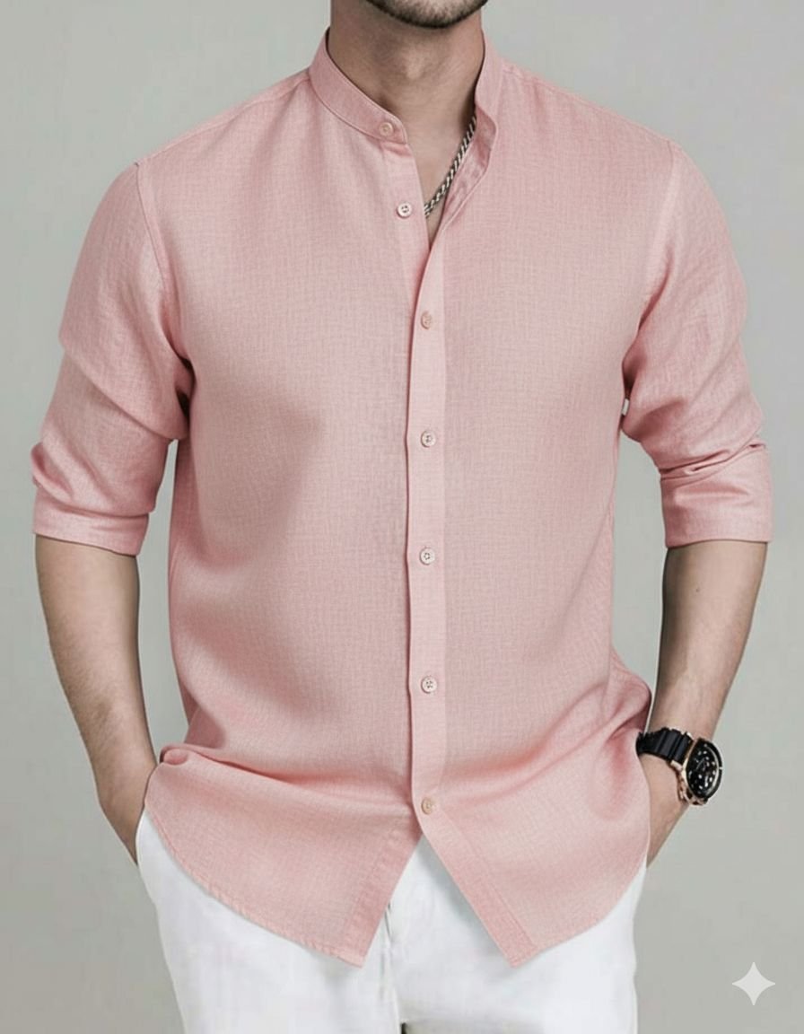 Guayabera formal cuello mao - Imagen 5