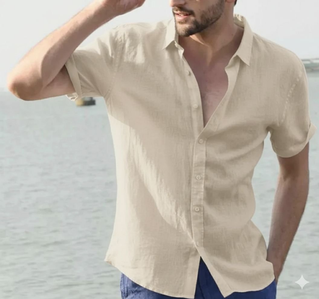 Guayabera manga corta casual - Imagen 6